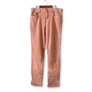 Faherty Men's Stretch Terry 5-Pocket Pants Mesa Red NWOT Flawed 34 x 34